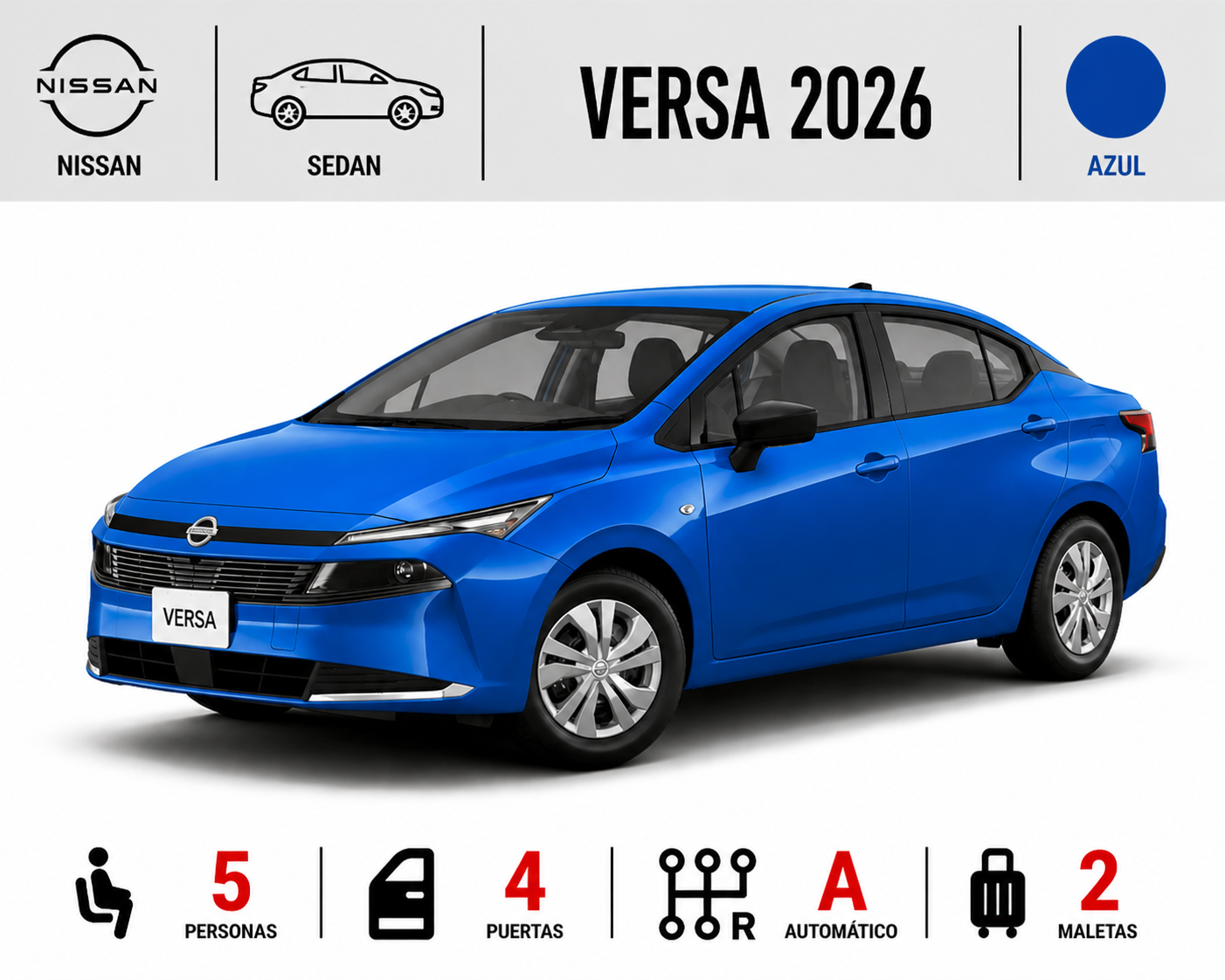 NISSAN VERSA 2026 AZUL